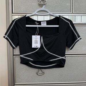 Gymshark Stitch Feature Crop Top